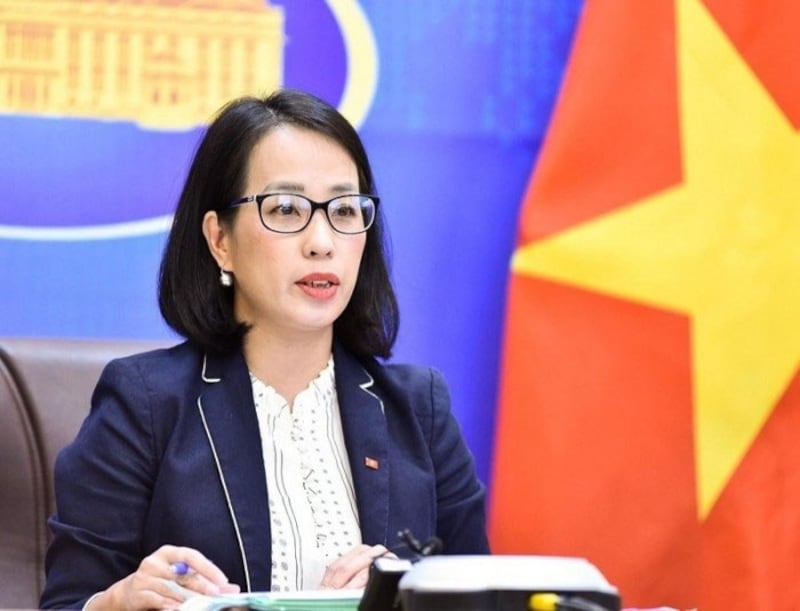 Vietnam's Ministry of Foreign Affairs' Deputy Spokesperson Pham Thu Hang protested against China and the Philippines' recent activities in the South China Sea. Credit: State media/Tien Phong newspaper