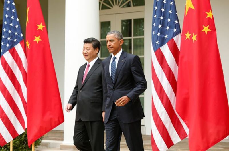 Tổng Thống Hoa Kỳ Barack Obama và Chủ Tịch Trung Quốc Tập Cận Bình tại Nhà Trắng hôm 25/9/2015.