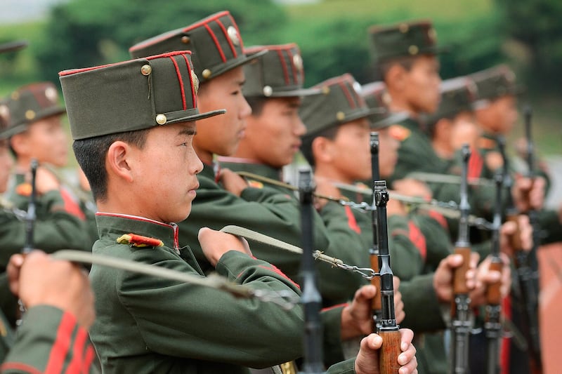 Students of Mangyongdae Revolutionary School in this photo taken by Kyodo, June 13, 2013.