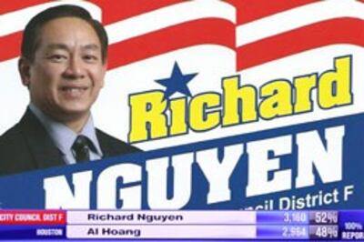 Ông Richard Nguyen thắng cử với tỷ lệ 52% trên 48%.