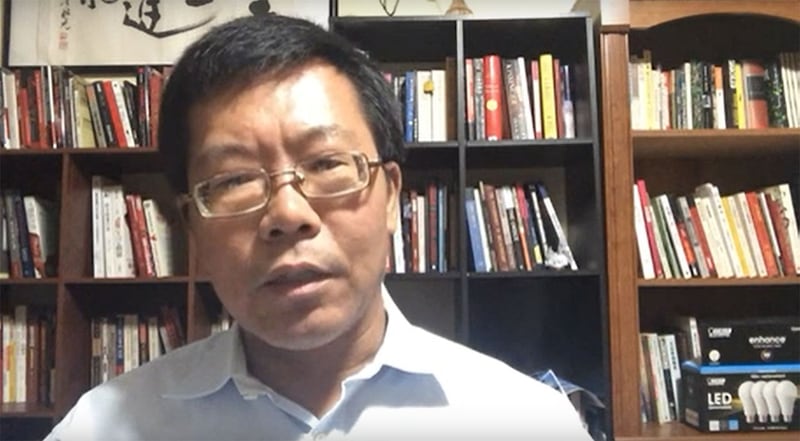 Teng Biao, a former lecturer at China University of Political Science and Law and human rights lawyer, fled China amid tightening controls on freedom of speech under Xi Jinping. Credit: RFA screenshot