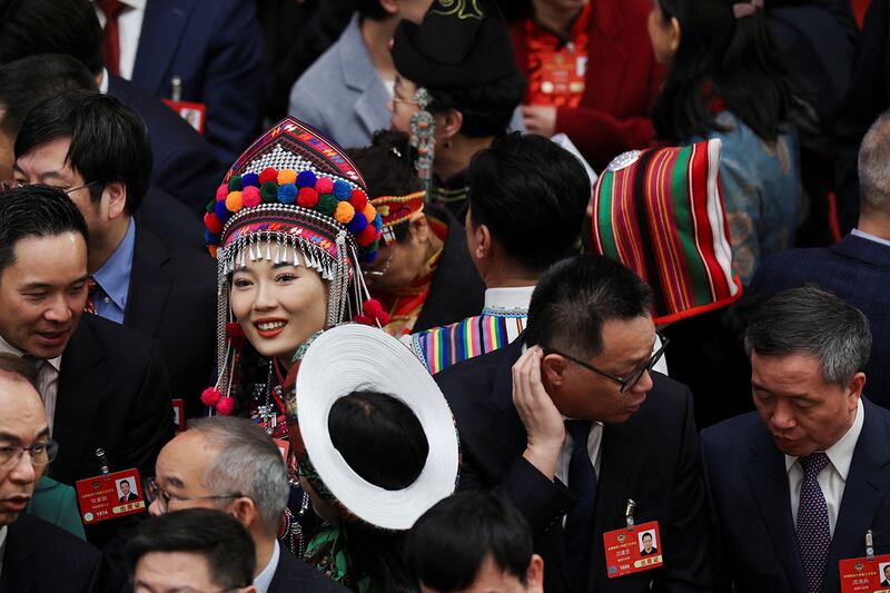 Delegates attend the opening session of the Chinese People's Political Consultative Conference at the Great Hall of the People in Beijing, March 4, 2025.