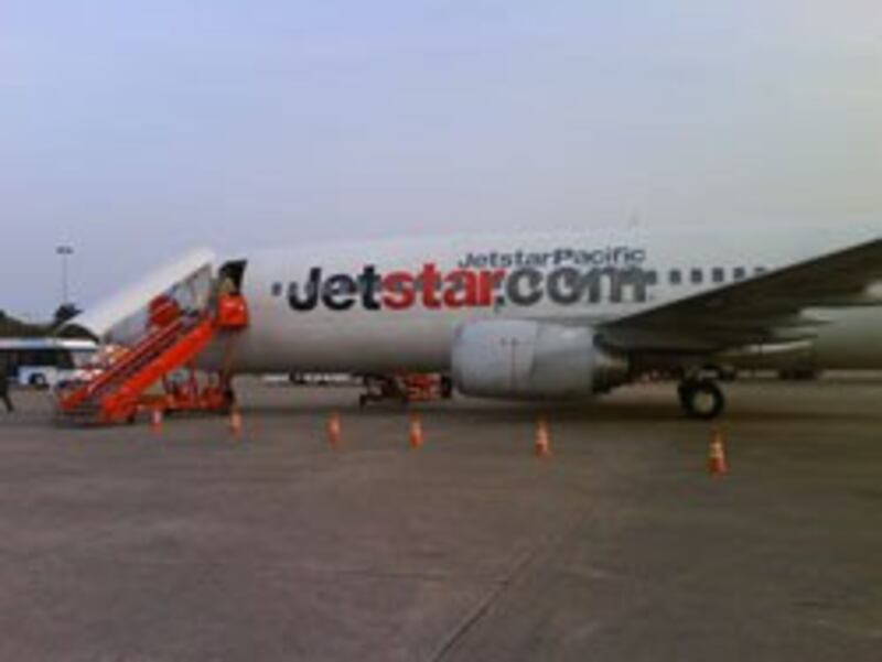 Máy bay của hãng JetStar Pacific. Photo courtesy of JetStar Pacific.