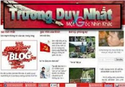 Trang blog của Trương Duy Nhất . RFA files