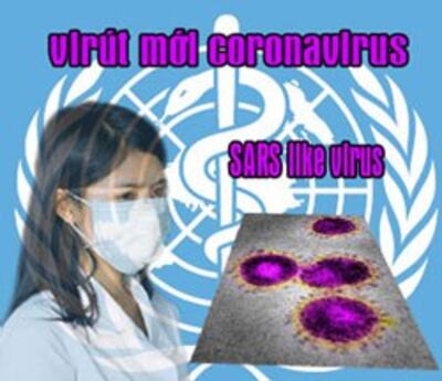 Hình minh họa Virus Corona có họ hàng với virus SARS. RFA photo.