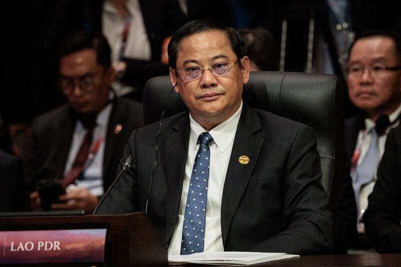 Laos' Prime Minister Sonexay Siphandone attends the 18th East Asia Summit as part of the 43rd Association of Southeast Asian Nations (ASEAN) Summit in Jakarta on Sept. 7, 2023. Credit: Yasuyoshi Chiba/Pool/AFP