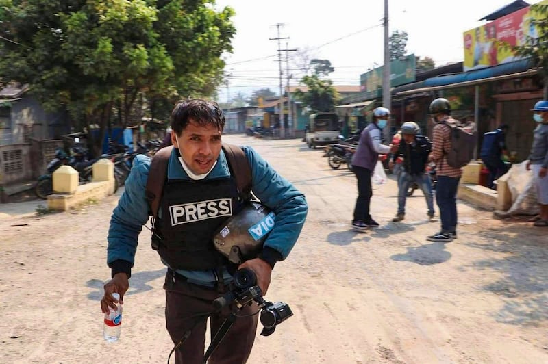 RFA reporter in Myanmar, undated.