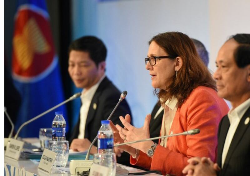 Cao ủy Thương mại của EU, bà Cecilia Malmström, người sẽ đến Hà Nội ký kết EVFTA với Việt Nam vào ngày 30/6/2019.