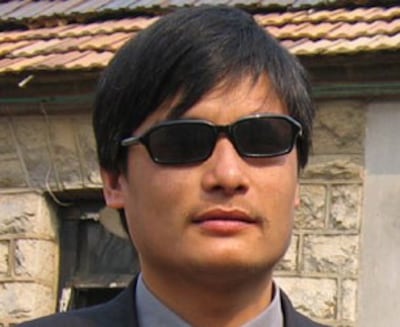 Blind activist Chen Guangcheng in an undated photo.