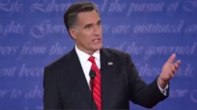 Thống đốc Mitt Romney trong cuộc đối thoại tranh cử Tổng thống - Screen capture 