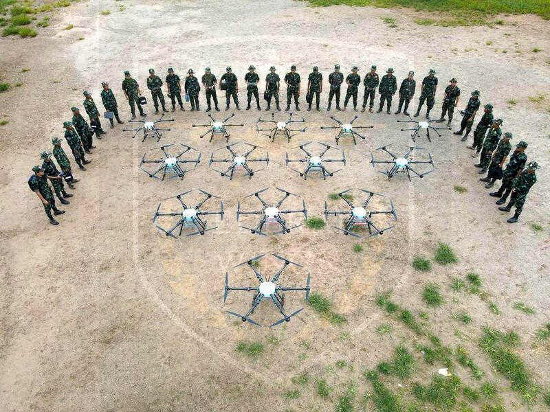 Members of the anti-junta Federal Wings drone squad, September 4, 2023. (Photo: Federal Wings)