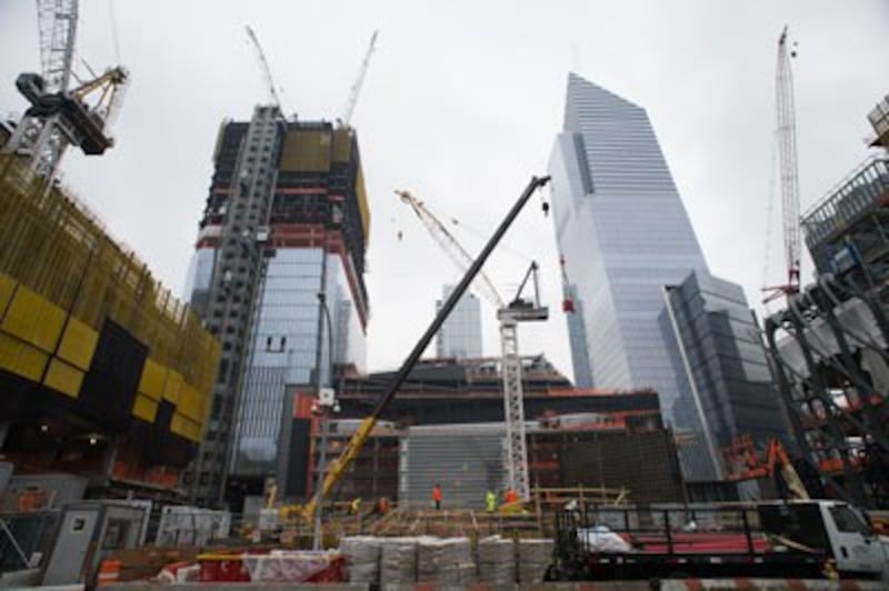 Một công trình xây dựng ở Hudson Yards, New York hôm 7/2/2017.