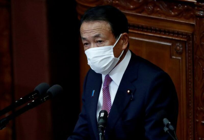 日本副首相麻生太郎表示，中国如果攻击台湾，日本有可能行使受限的集体自卫权。（路透社资料照）