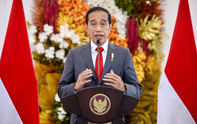 Indonesian President Joko Widodo, who has assumed the rotating presidency of ASEAN, has said “Indonesia is deeply disappointed the situation in Myanmar is worsening,” and worried that the organization's dithering was “defining” the Southeast Asian bloc. Credit: AFP/Indonesia's Presidential Palace file photo