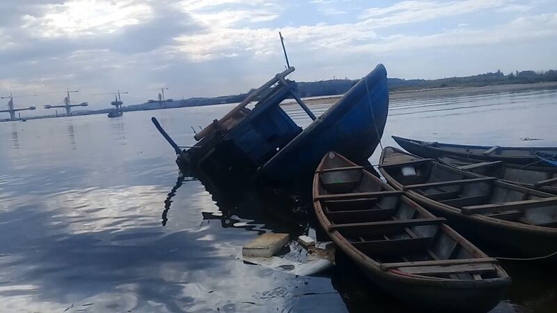 Làng chài ở xã Nghĩa An, Quảng Ngãi năm 2019.