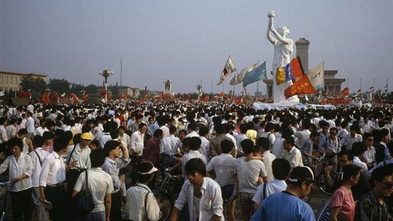 1989年5月时的北京天安门广场（六四档案图）