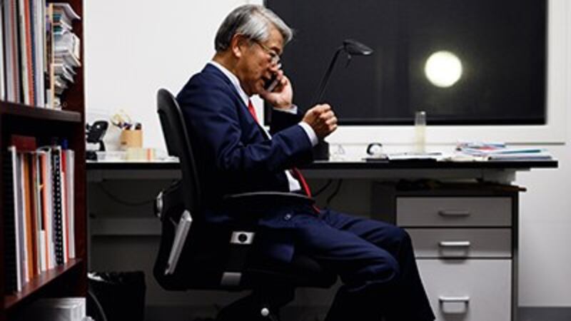 Cambodian-Australian Victoria state parliamentarian Hong Lim in his office in Melbourne, March 6, 2018. Credit: AFP