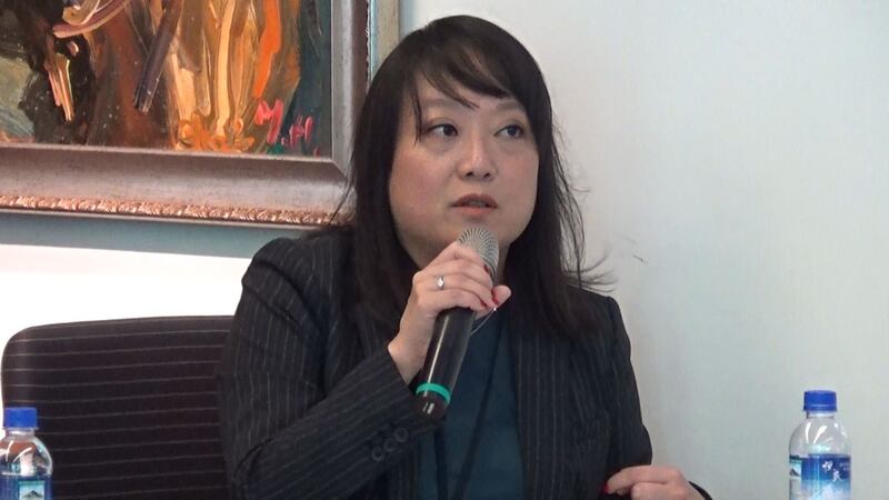 台湾民主基金会副执行长陈婉宜。（记者夏小华摄）