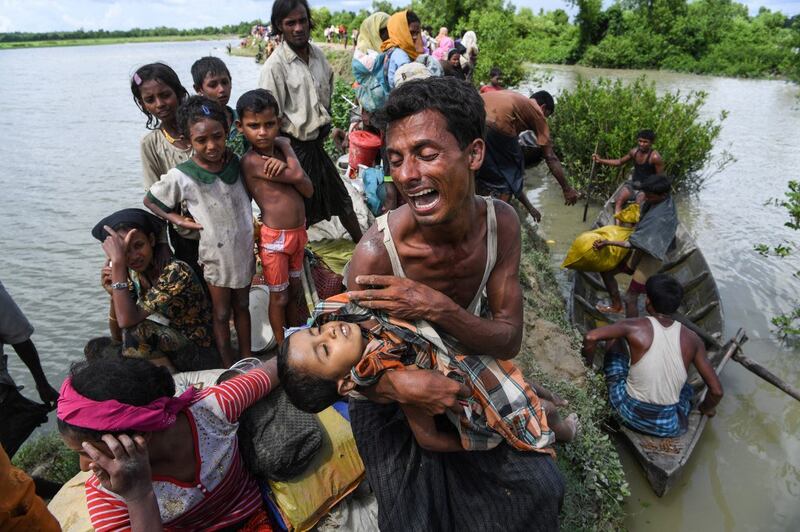 美国正式认定缅甸军政府犯种族灭绝罪。（Indranil MUKHERJEE / AFP）