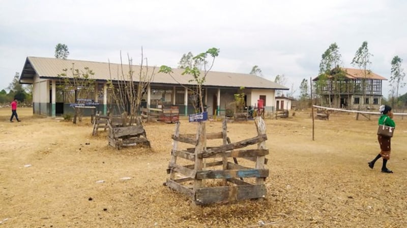 A primary school in a rural area of Savannakhet province, Laos, March 2023. (RFA)