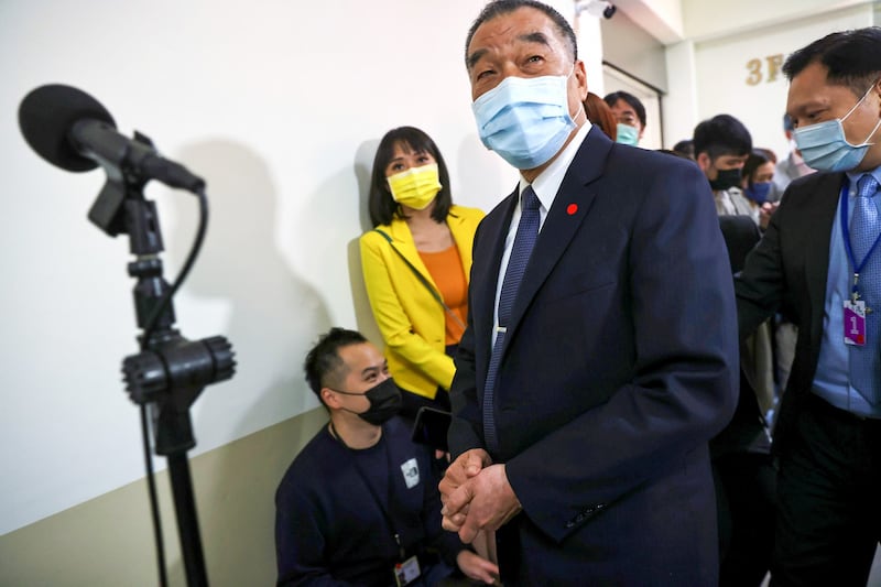 Taiwan's Defense Minister Chiu Kuo-cheng arrives at parliament in Taipei, amid Russia's invasion of Ukraine, March 10, 2022. Credit: Reuters