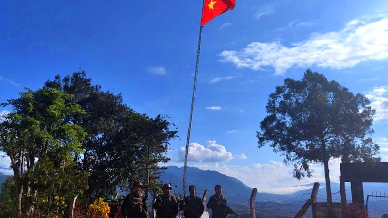 Myanmar National Democratic Alliance Army forces recaptured Nansalet military camp on Nov. 25, 2023. (The Kokang)