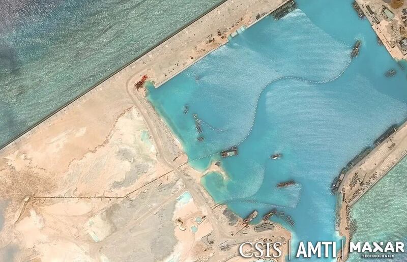 U.S. think tank AMTI says claimants’ island building has destroyed vast areas of coral reef.