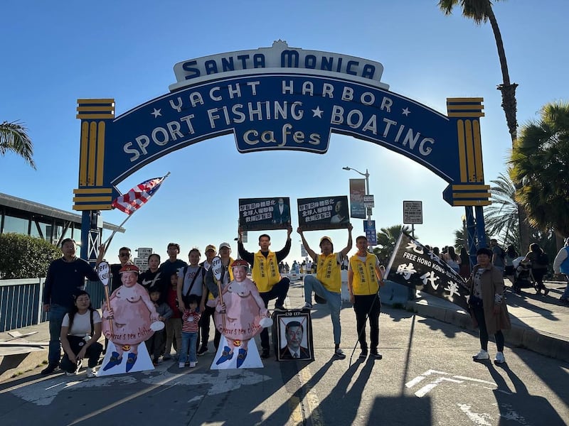 Activists rally in LA for the release of Jimmy Lai