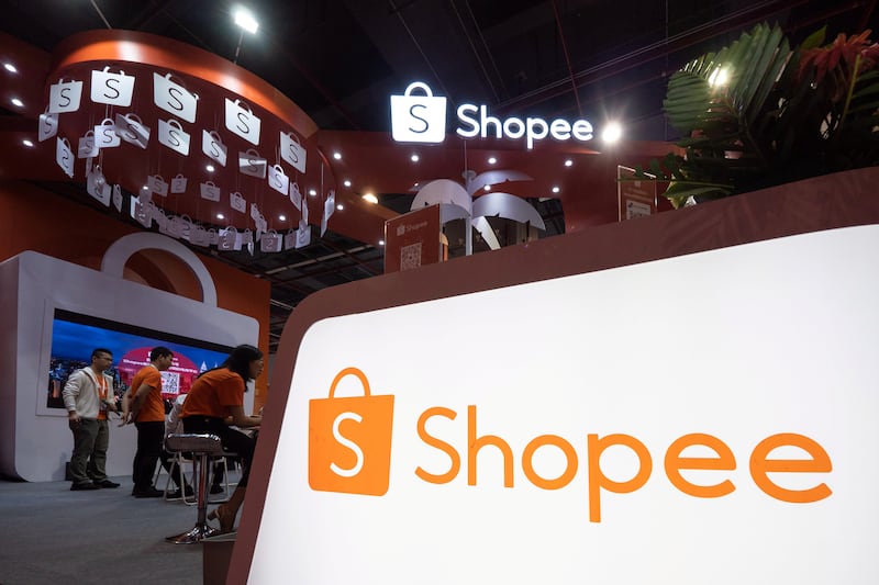 广州国际电子商务博览会上  Sea电子商务平台  虾皮（Shopee）