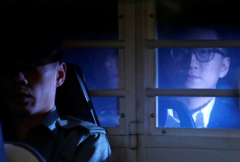 Hong Kong pro-independence protester Edward Leung is taken away in a prison van after he pleaded guilty in court to assaulting a police officer, in Hong Kong in 2018. the film focuses exclusively on Hong Kong localism and the independence movement, following activist Edward Leung. Credit: Bobby Yip/Reuters