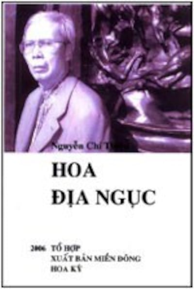 Bìa tập thơ 'Hoa Địa Ngục'