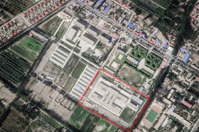 Detention center in Bostan, Yarkant taken by Planet Labs September 14, 2023.