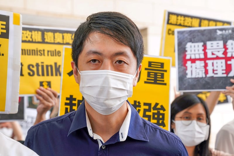 Former pro-democracy lawmaker Ted Hui, who recently had his family's assets frozen by national security police, in a file photo. Credit: Reuters