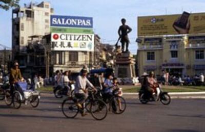 Đại lộ Hùng Vương - Sài Gòn. AFP photo