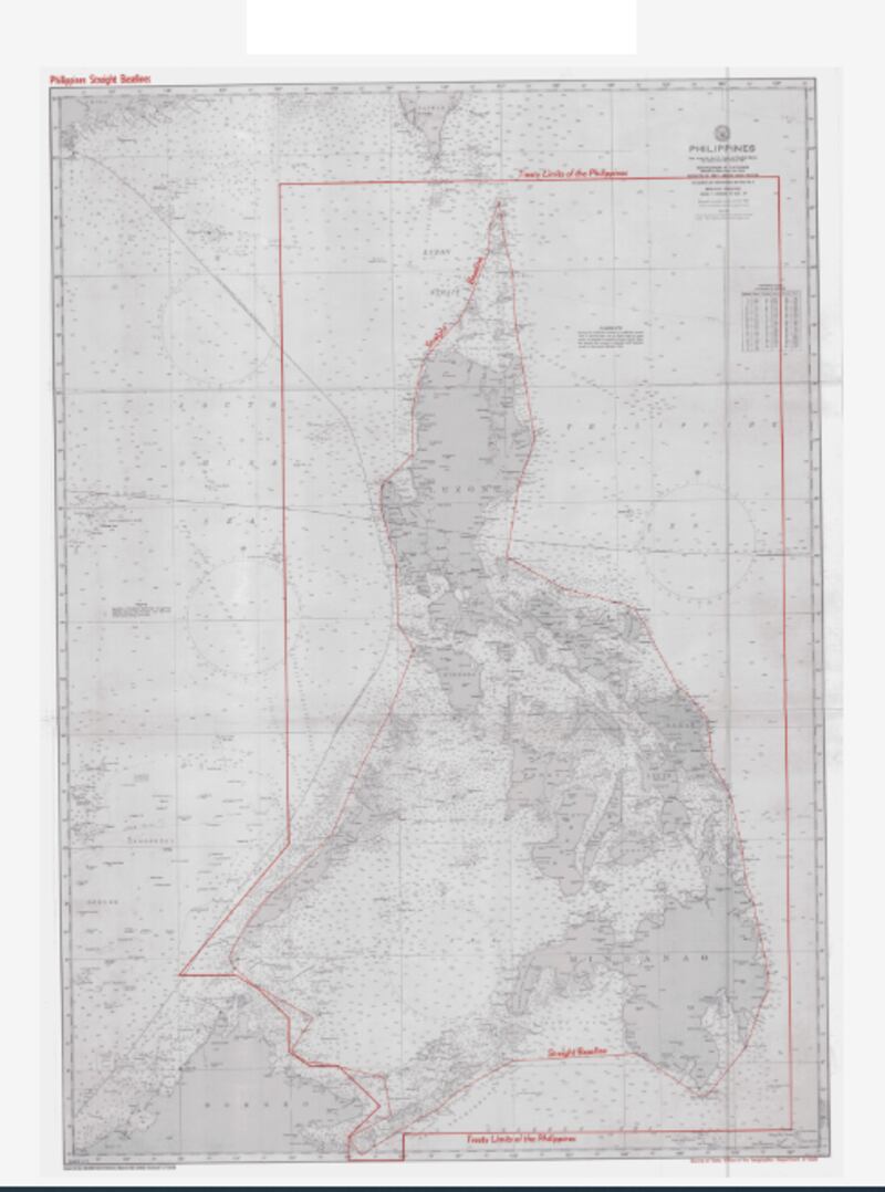 美国国务院有关菲律宾《条约外界线》研究历史档案截图