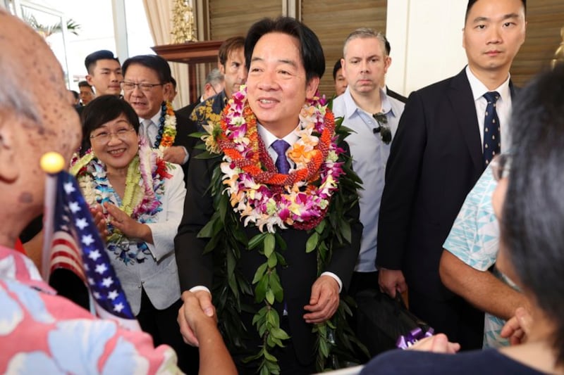 Taiwan’s leader is visiting three Pacific island nations.