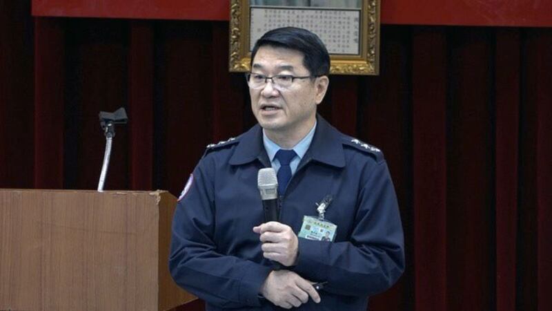 国军空军司令熊厚基说明黑鹰直升机坠毁事件。(记者 陈明忠摄)