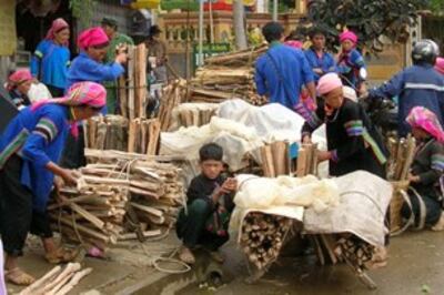 Đồng bào H'mong bán củi (ảnh minh họa) 