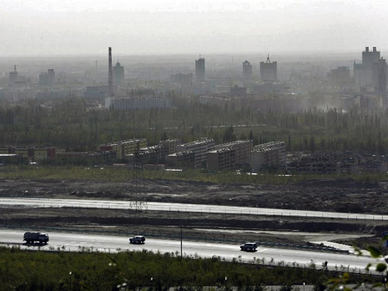 Korla city in central Xinjiang, China in an undated photo.