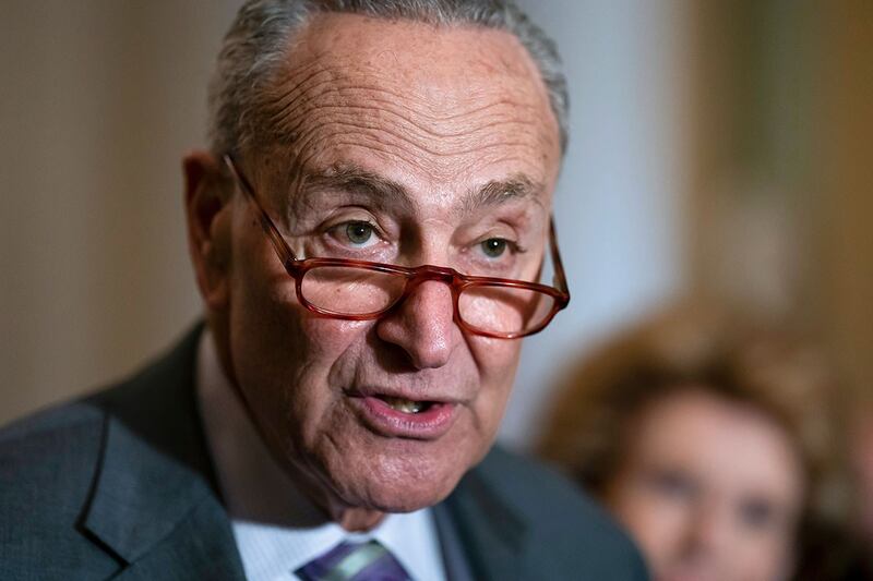 参议院多数党领袖舒默（Chuck Schumer）。（美联社）