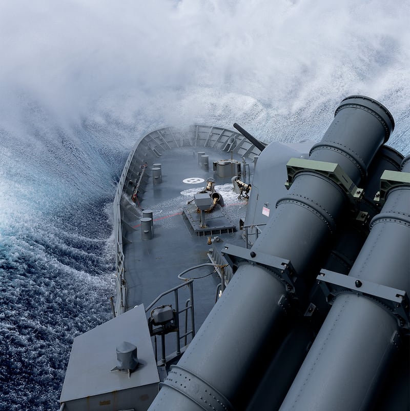 Royal Australian Navy Anzac-class frigate HMAS Stuart off the east coast of Australia, Feb. 16, 2025.