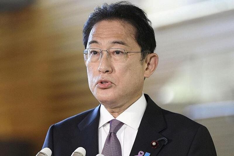 日本首相岸田文雄16日宣布，日本拥有反击能力。（路透社）