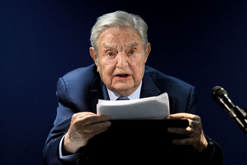 美国知名投资人、亿万富豪索罗斯（George Soros）呼应了斯托尔腾贝格的观点。（法新社）