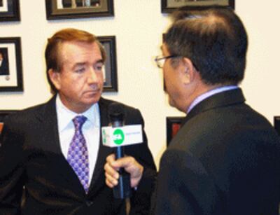 Việt-Long phỏng vấn dân biểu Ed Royce- RFA photo