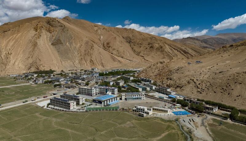 西藏日喀则的一所小学（Credit: Jigme Dorje/Xinhua via Getty Images）