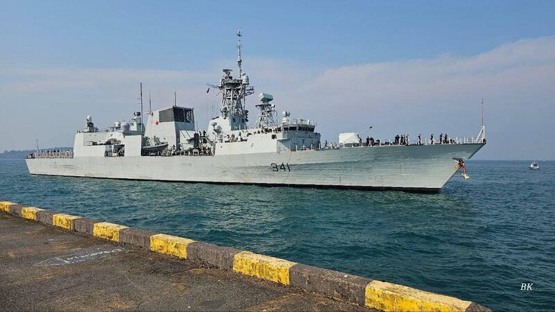 HMCS Ottawa leaving Sihanoukville, Feb. 4, 2025
Credit: Facebook/Ream naval base