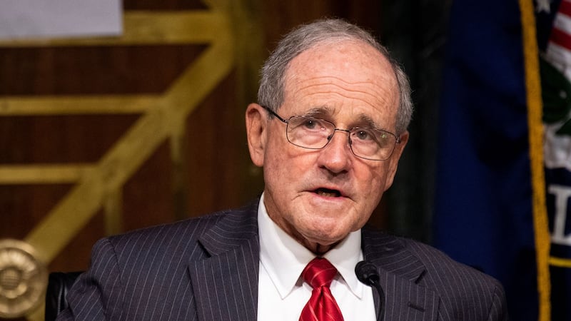 美国参议院外交委员会共和党首席参议员里契（Jim Risch）4日在参院领衔提出《台湾吓阻法案》（Taiwan Deterrence Act）。（路透社图片）