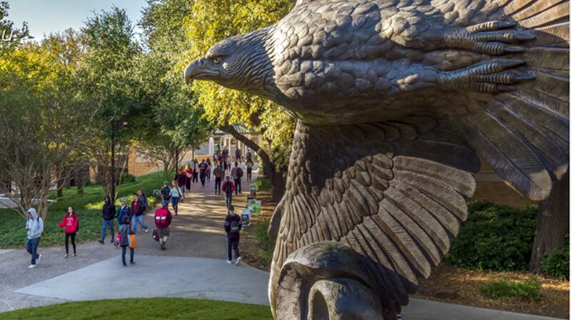 美国北德州大学（University of North Texas）校园一景（北德州大学官网）