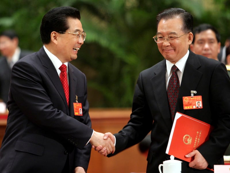 02 President Hu Jintao legacy China economy fiscal stimulus package Premier Wen Jiabao.JPG