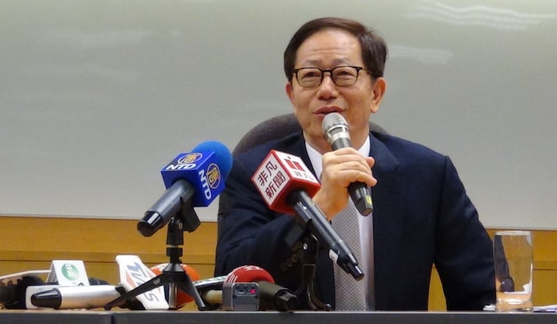 台积电董事长刘德音在股东会后举行记者会。（记者夏小华摄）